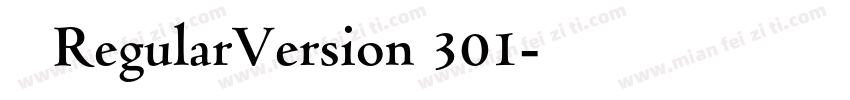 隶书 RegularVersion 301字体转换